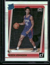 2021-22 Donruss #242 Keon Johnson 75th Anniversary #/75