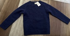 NWT Crewcuts 100 Lambswool Blue Sweater Size 3