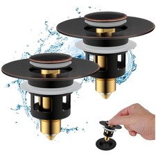 Universal Bathroom Sink Stopper - Oil-Rubbed Bronze