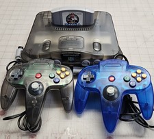 Nintendo 64 Console Gray Smoke Reshelled (Region Free) With Mario Kart 64 (J)