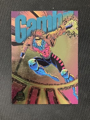 1994 Fleer Marvel Universe #4 Gambit Power Blast Rainbow
