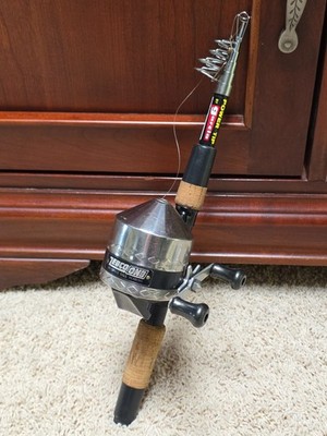 Garcia Power Tip TEL-SPIN 5.5' Med Action Fishing Rod, Zebco One Spin Cast  Reel | eBay