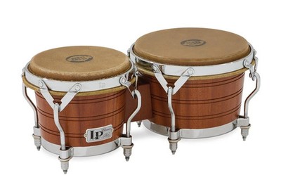 Latin Percussion LP1964 Original Bongo Mahagoni Rawhide Vintage Style LP Bongos