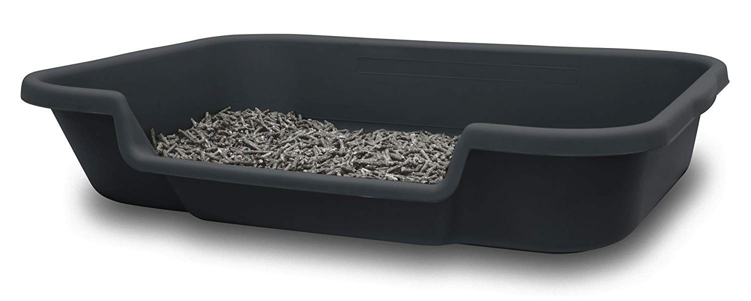 PuppyGoHere Dog Litter Box, Large, Blacksmithe Black, Durable, Pet Safe