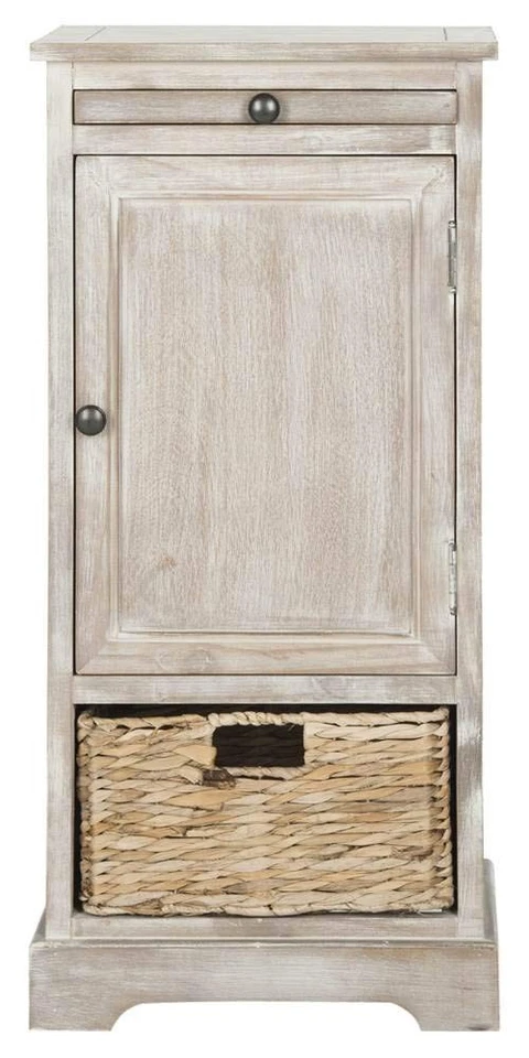 American Homes Collection Raven Vintage Grey Tall Storage Unit - Image 4 of 4