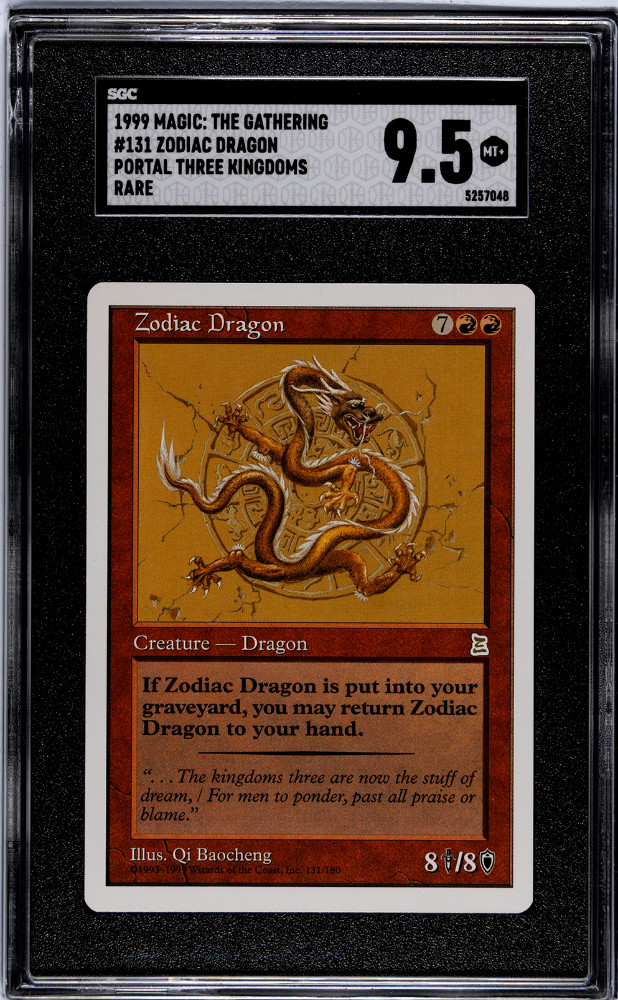 Portal Three Kingdoms Zodiac Dragon SGC 9.5 Magic MTG