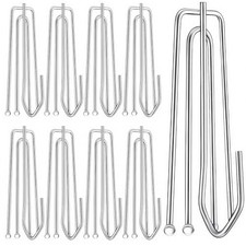 60 Crochet Rideau à Griffes Crochets Rideaux en MéTal avec 4 Dents Accroche P...