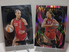2025 Select Premier Level A'ja Wilson #131 Pink Flash Prizm +1