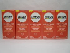 5 Pack Centrum Menopause Support (30 Tablets Each) Clear Mind Calm Mood Exp 3/26