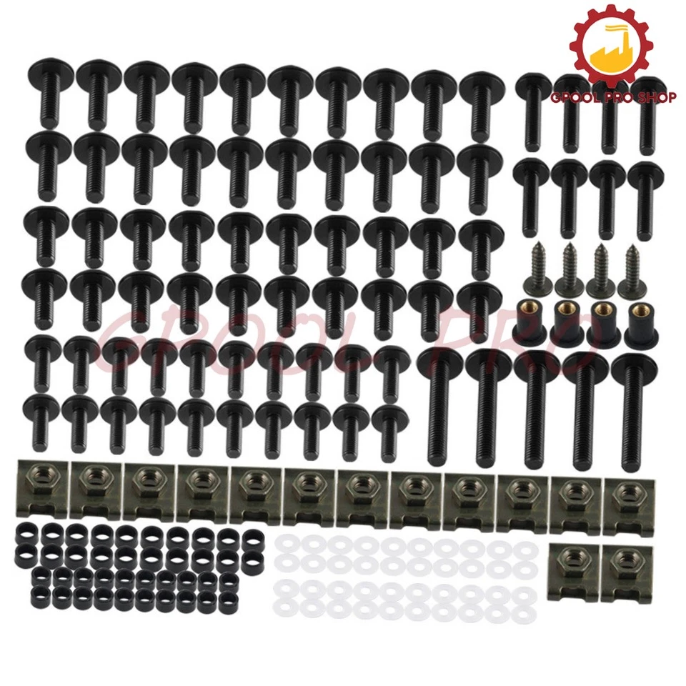 Kit de pernos de carenado de panel de parachoques de carrocería de motocicleta Foto 3 de 4