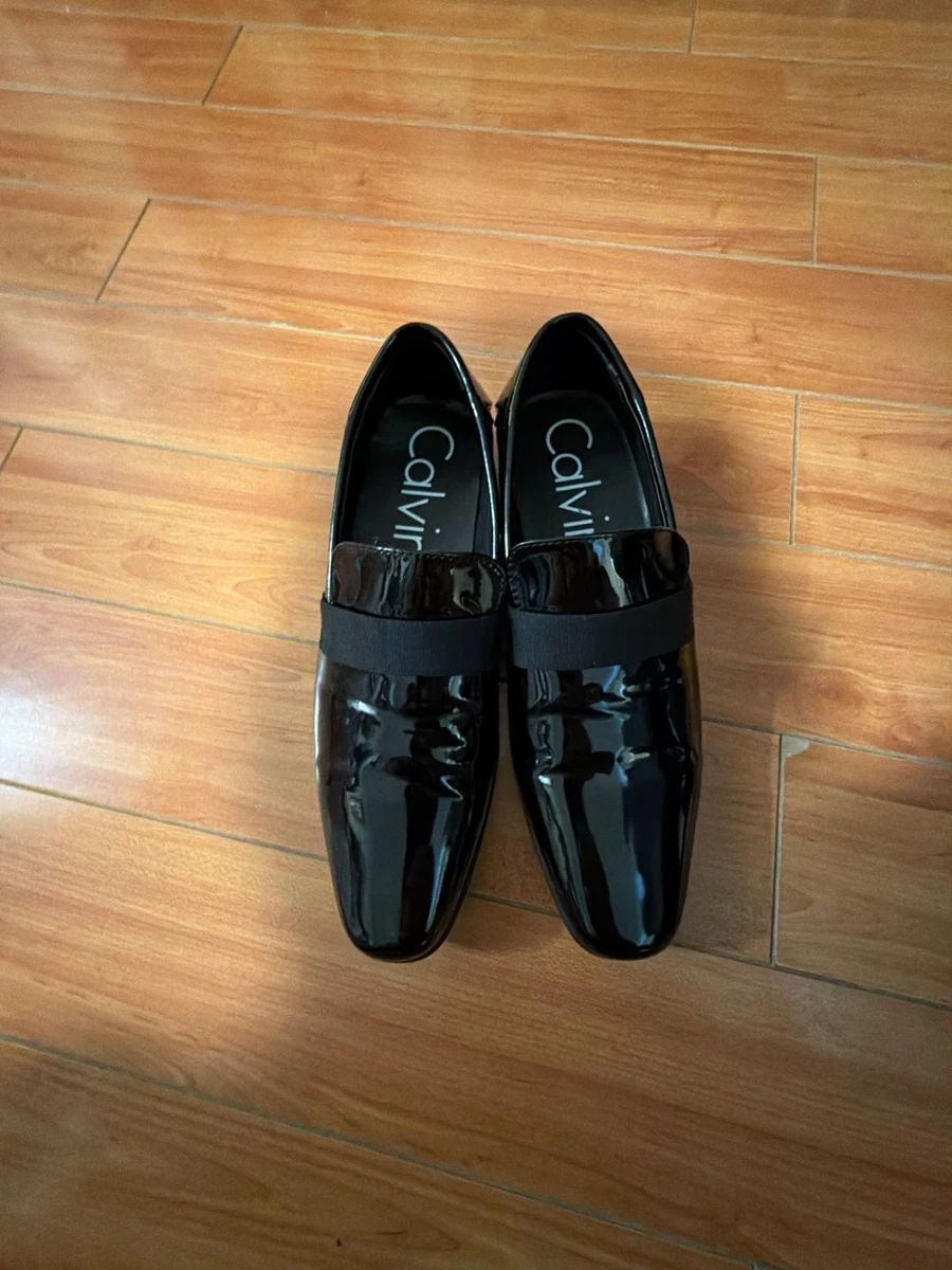 Calvin Klein Patent Leather Solid Dress Shoes for Men for 