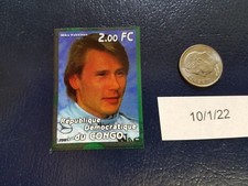Timbre Mika Hakkinen République Démocratique Du Congo 2001 NON perforé