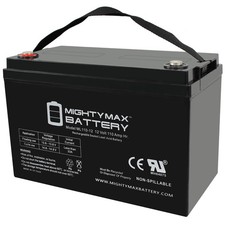 Mighty Max 12V 110AH SLA Replacement Battery for Off-Grid Solar RV Boat