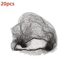 20pcs Hairnet Black Invisible Hair Nets Elastic Edge Mesh Stretch Bun Cover
