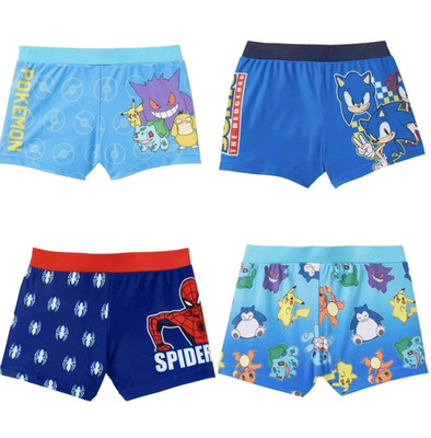 Marvel Spiderman Pokemon Sonic Jungen Badehose Größe 110/116,122/128
