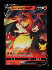 Carte Pokemon promozionali spada e scudo Lance's Charizard V SWSH133 Holo