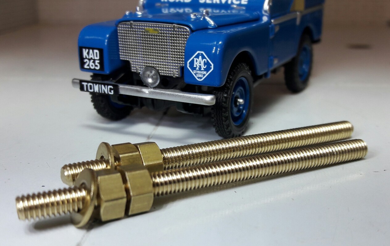 Brass 3ba Mount Studs Nuts Lucas Cw1 CWH CWX Wiper Motor Land  