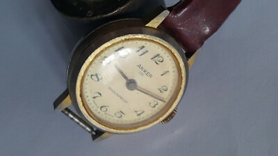 VINTAGE women lady's Germany made Anker 100 watch gold color case !