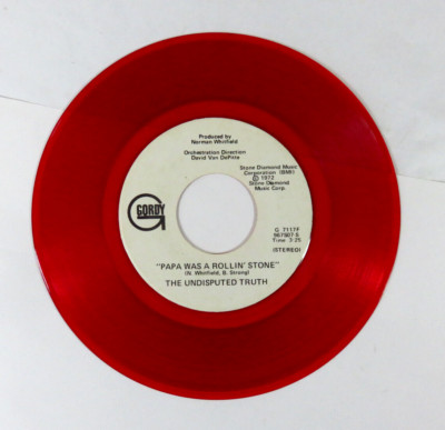 *PROMO* UNDISPUTED TRUTH PAPA WAS A ROLLING STONE / GORDY /RED Vinyl = NM / #101