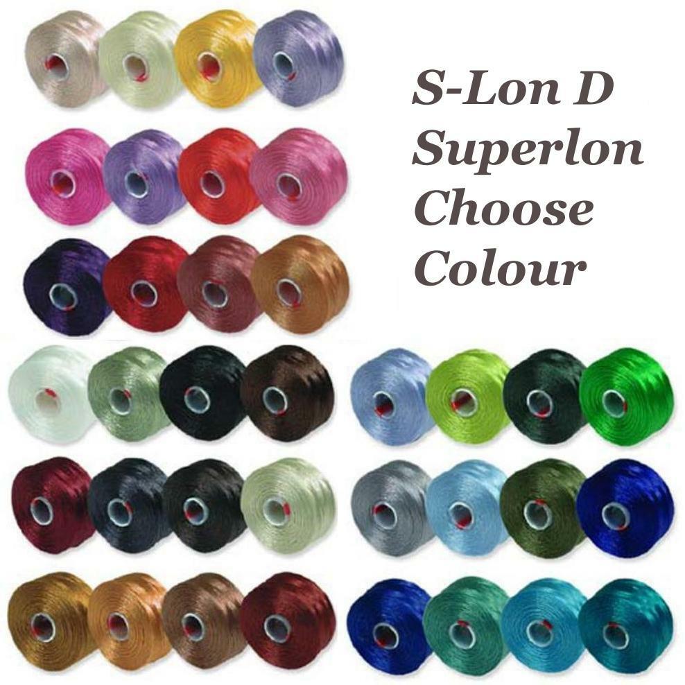 S-Lon Nylon Beading Thread Size D - 78 Yards Teal Color