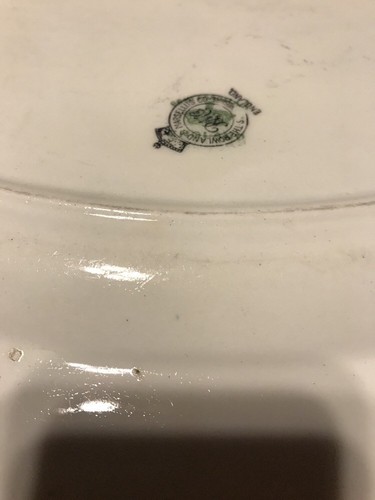 Rowland & Marsellus Company Staffordshire England Vintage Platter Rose Border A+ - Picture 11 of 12