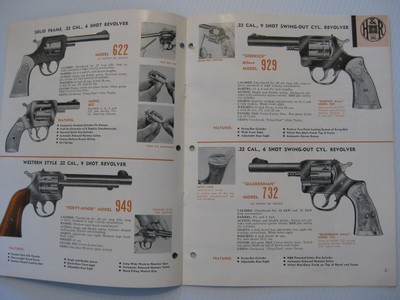 ORIGINAL 1960's H&amp;R HARRINGTON &amp; RICHARDSON GUN CATALOG.  RIFLES / REVOLVERS | eBay