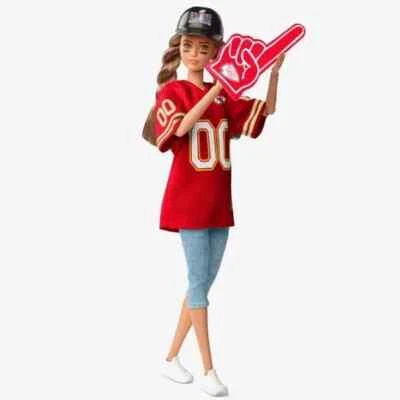 MATTEL CREATIONS Mattel Barbie NFL Super Bowl LVIII Champion Kansas City Chiefs Doll