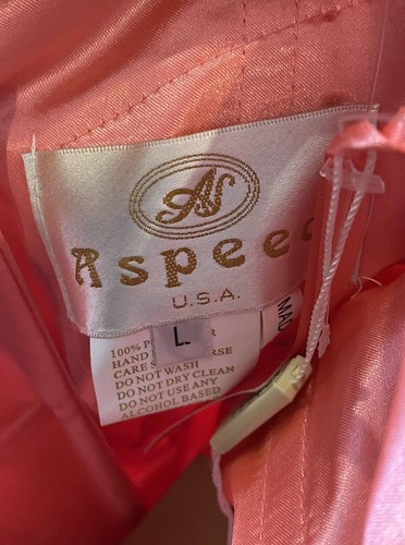 Aspeed Pink Fit & Flare Short Party Dress Gem Encrusted Bodice NWT Size Large - Picture 12 of 13