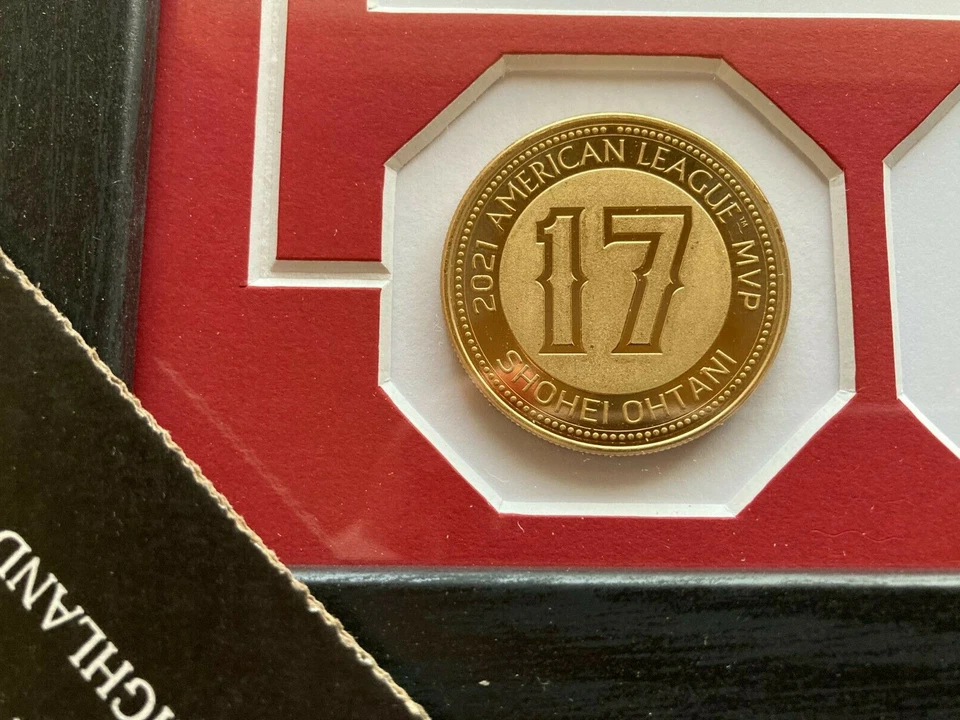 Shohei Otani Japan Only Limited MLB HISTORIC SEASON 2Coin Photo Mint 2021 - Image 2 of 4
