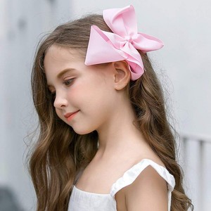 6 Pink Hair Bows Jojo Style Clip For Girls Toddler Teen Kids