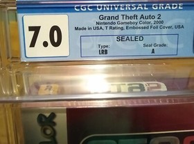 CGC GRADED 7.0 A GTA2 Grand Theft Auto 2 (Game Boy Color) GBC Embossed Foil 