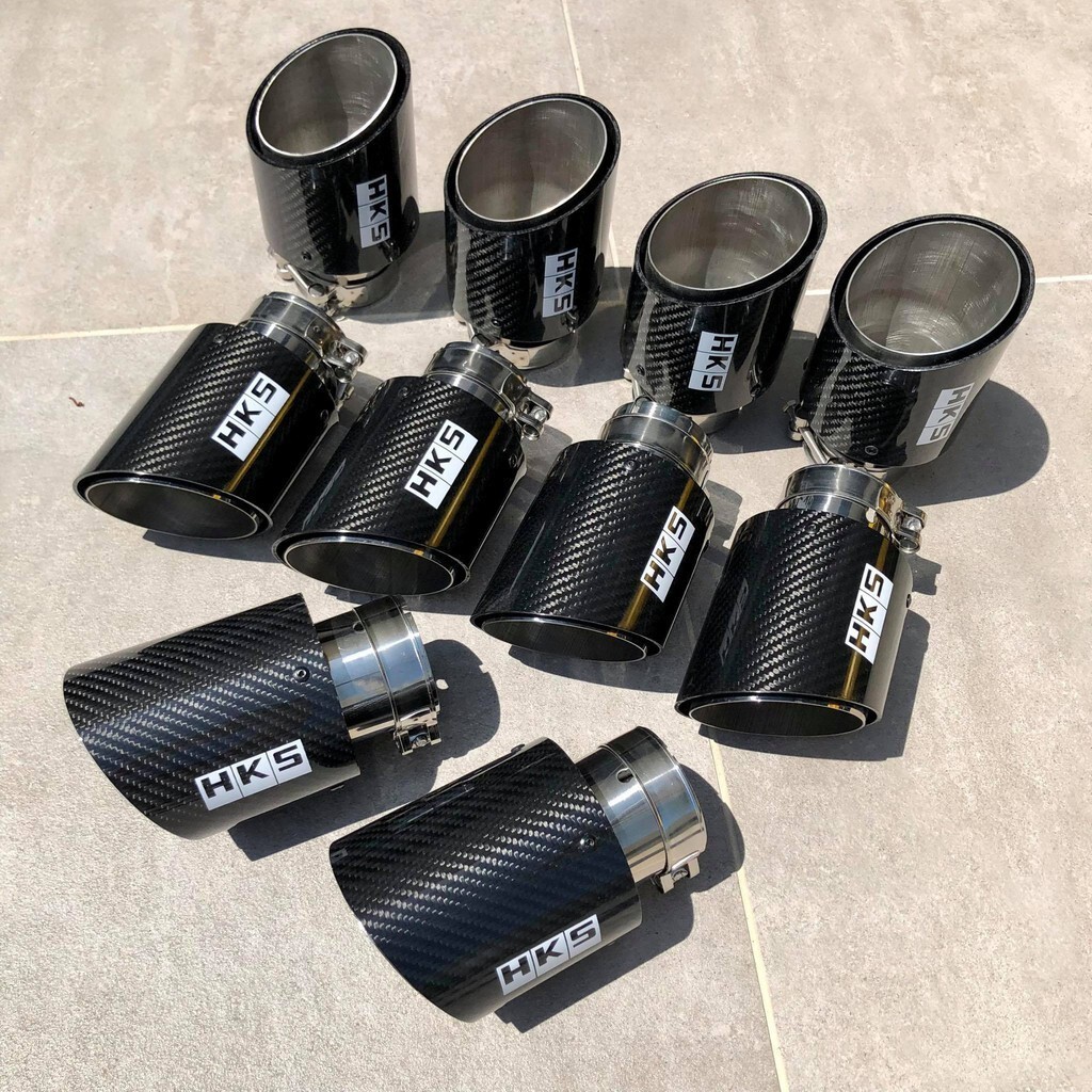 LIMITED HKS HI-POWER Carbon Fibre HKS Exhaust Tail Pipe With