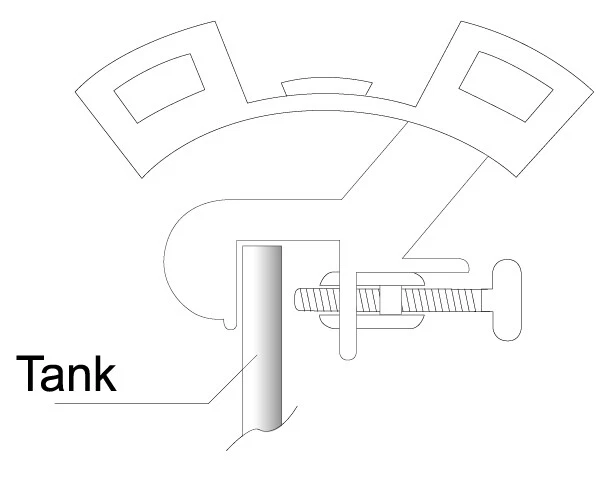 Ista Aquarium Filtrierung Wasser Rohr Filter Schlauch Halter Halterung Rohr - Bild 2 von 2