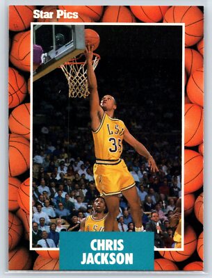1990 Star Pics Chris Jackson Rookie LSU Tigers RC #62