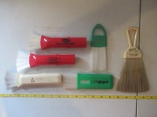 Lot of 6 vintage brushes with advertising