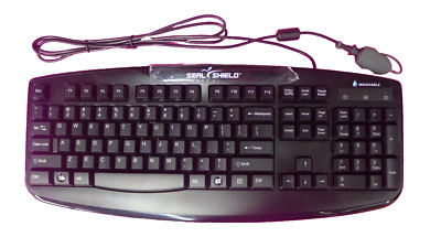 New SealShield STK503 Silver Storm Medical Grade Waterproof USB Wired Keyboard