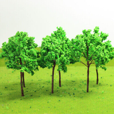 Details about   G11054 10-40pcs HO Scale 1:87 Train Layout Model Trees Light Green 11cm Secenery