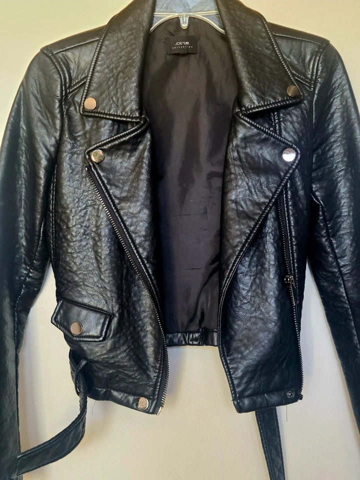 Chaqueta Joes Jeans Imitación Cuero-XS-Negro-Extra Pequeña Mujer  Foto 3 de 4