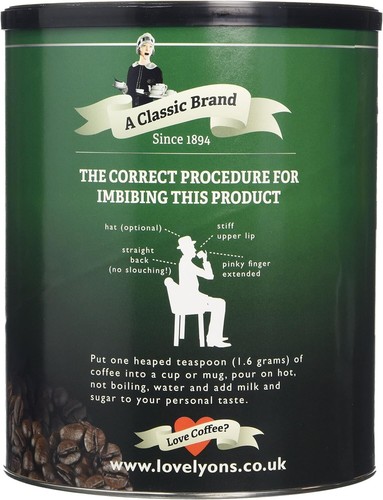 Lyons Rich Roast Instant Coffee Granules 750g Tin Smooth Bold Coffee Blend - Picture 2 of 2