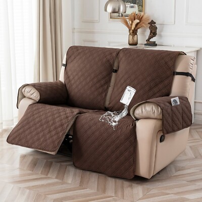 Non-slip waterproof sofa recliner set 2 seats, home decoration protection