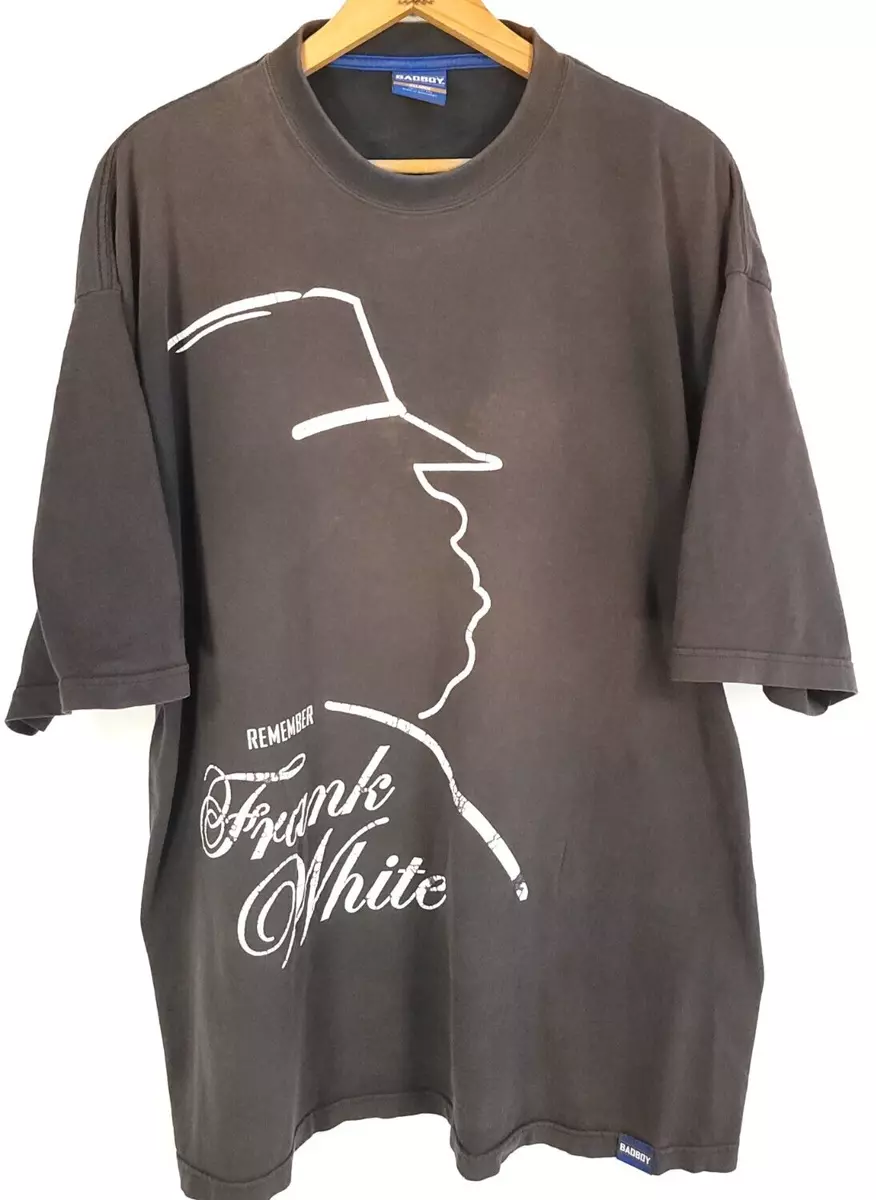 Bad Boy Remember Frank White Notorious B.I.G. T-Shirt Men's 2XL Black Distressed