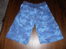 Lands' End Kids boys shorts size 8 S blue camouflage
