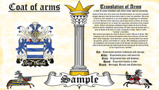 Macga-Midgee COAT OF ARMS HERALDRY BLAZONRY PRINT