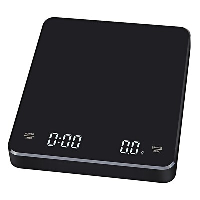 Digital Coffee Scale with Timer, Type-C Charge with Tare Function, 3kg/0.1g