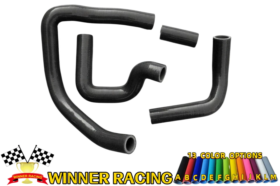 👍For Kawasaki NINJA ZX10R 2004-2005 Silicone Radiator Coolant Hoses BLACK - Image 3 of 4