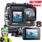 Casco/action camera 4K Sony 24MP doppio schermo GHIACCIO fotocamera subacquea telecomando