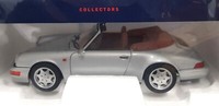 Norev 187330, Porsche 911 Carrera 2 Cabriolet, 1990, Silber, 1/18, Neu&Ovp