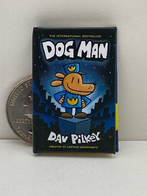 Luxury DOG MAN by Dav Pilkey Zuru Mini Brands Book W/ Free Book Shelf ￼