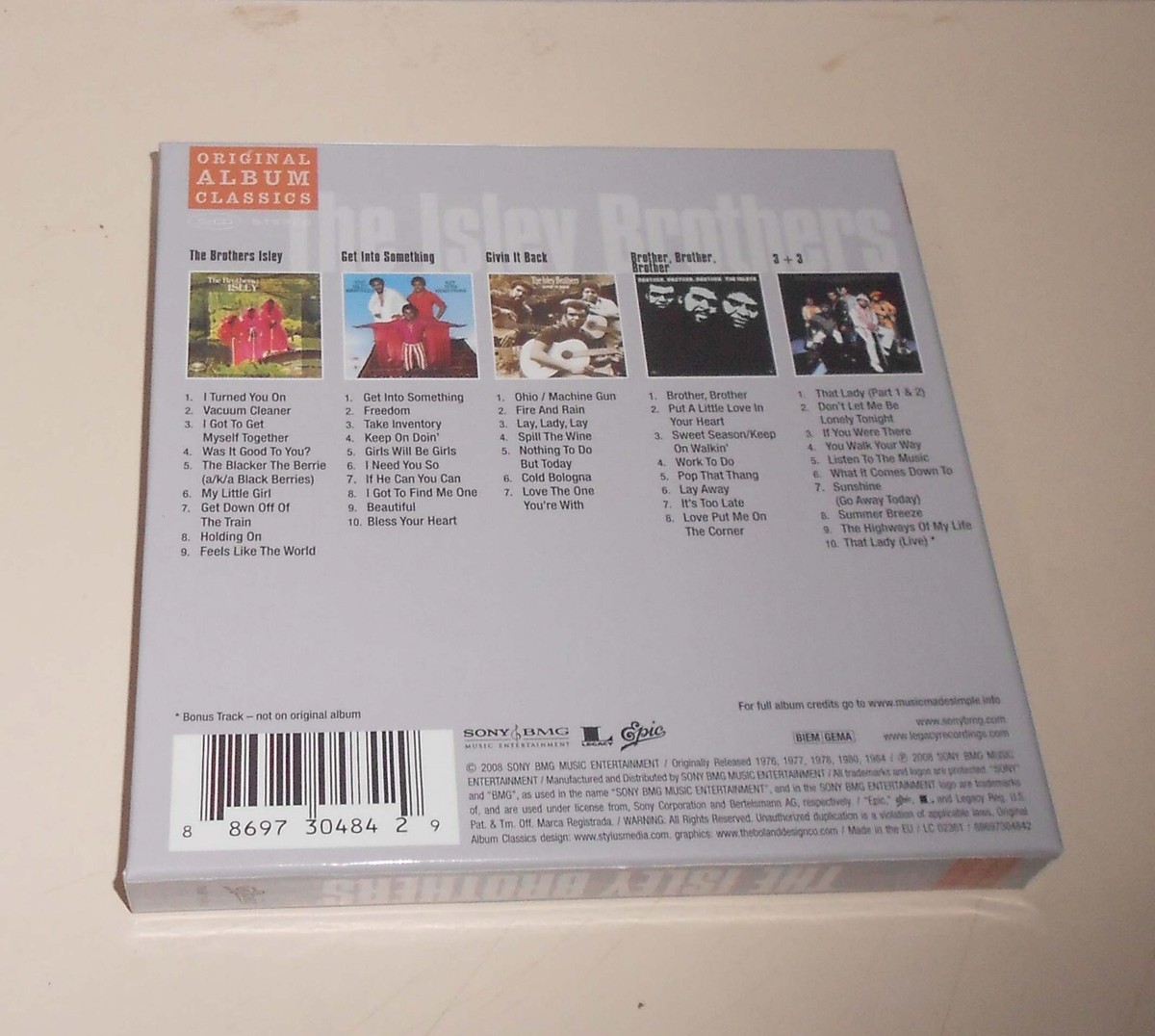 The Isley Brothers Original Album Classics 5 CD Box Set UK Import