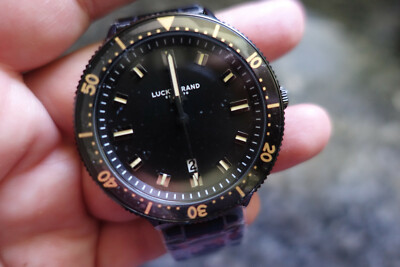 Lucky brand dillon black bracelet men watch new with tags no box